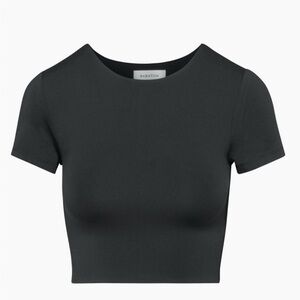 Babaton Aritzia Black Crop T-Shirt